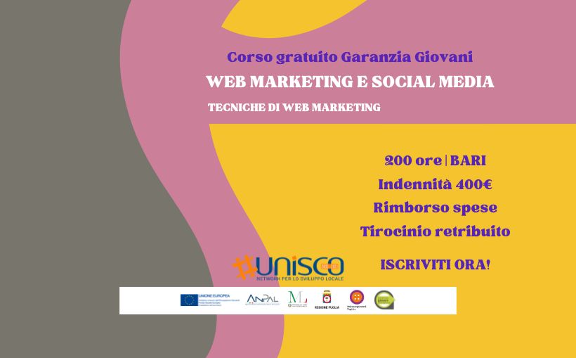 Corso gratuito “Web Marketing e Social Media” Tecniche di web marketing 2024