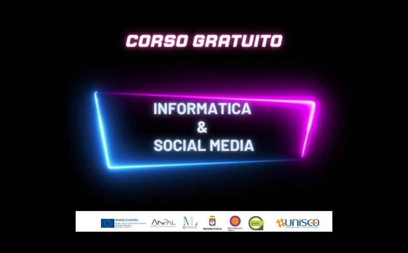 Corso gratuito online “INFORMATICA E SOCIAL MEDIA”